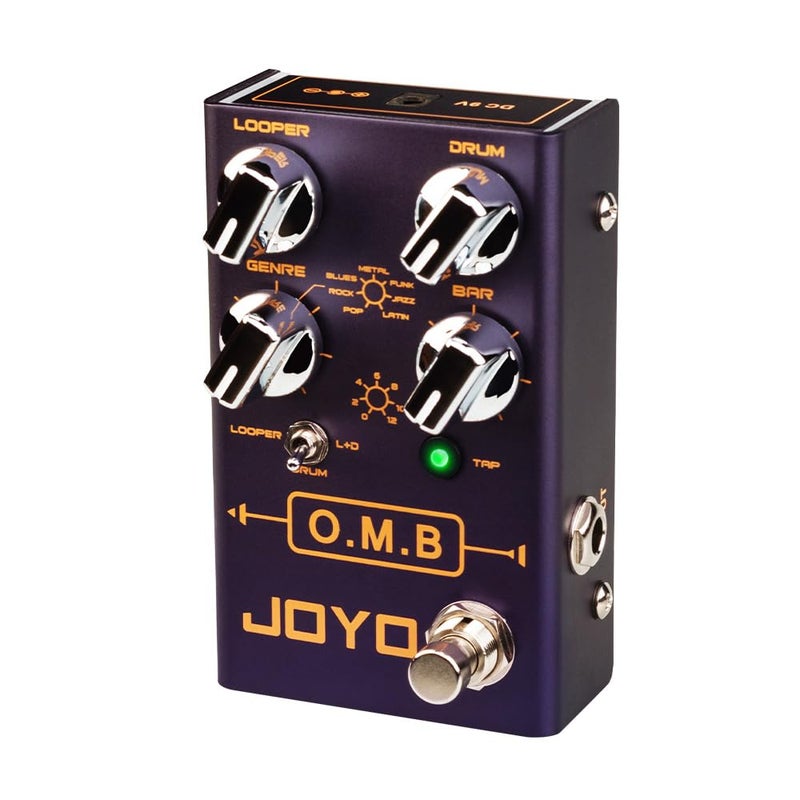 JOYO Looper Drum Machine Pedal (Looper Cycle Recording/Drum Machine) for Electric Guitar Effect (O.M.B R-06) - Image 1
